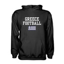 Greece Football Hoodie - Black