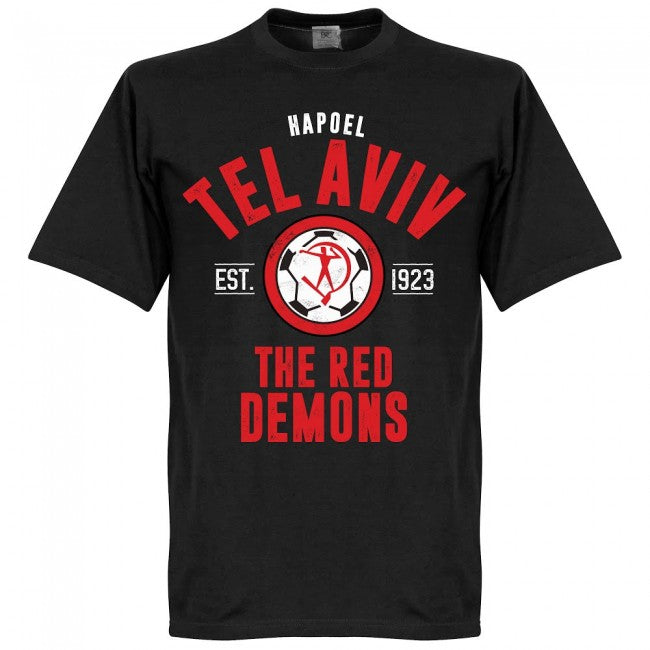 Hapoel Tel Aviv Established T-Shirt - Black