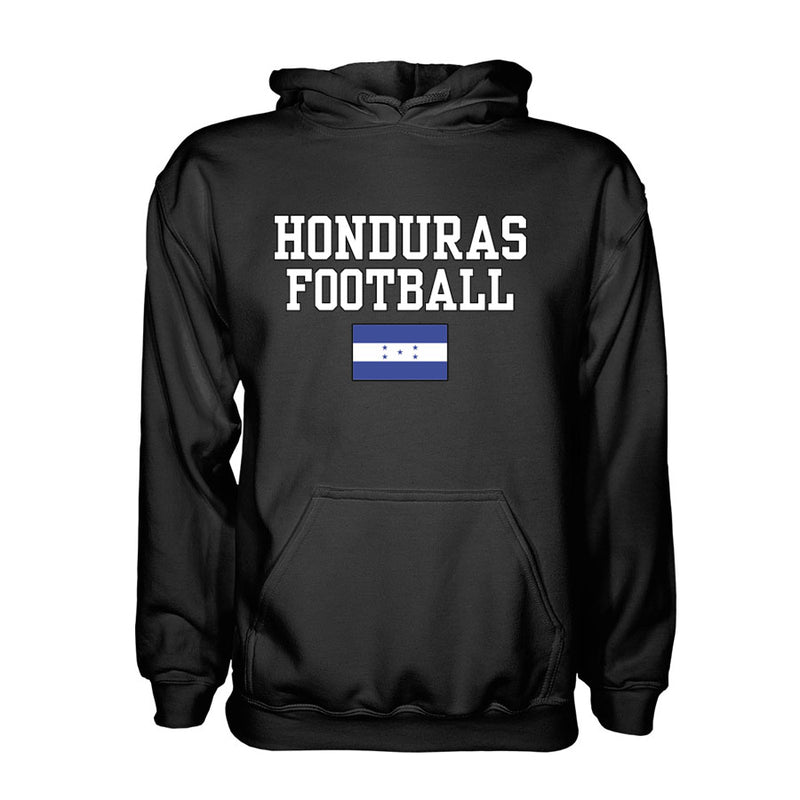 Honduras Football Hoodie - Black