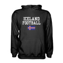 Iceland Football Hoodie - Black