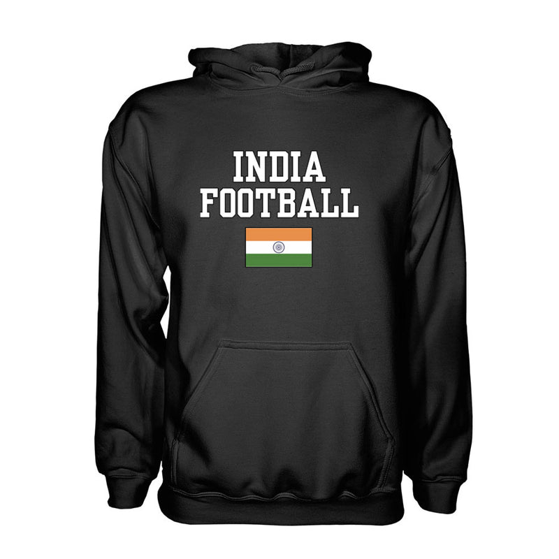 India Football Hoodie - Black
