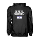 Isreal Football Hoodie - Black