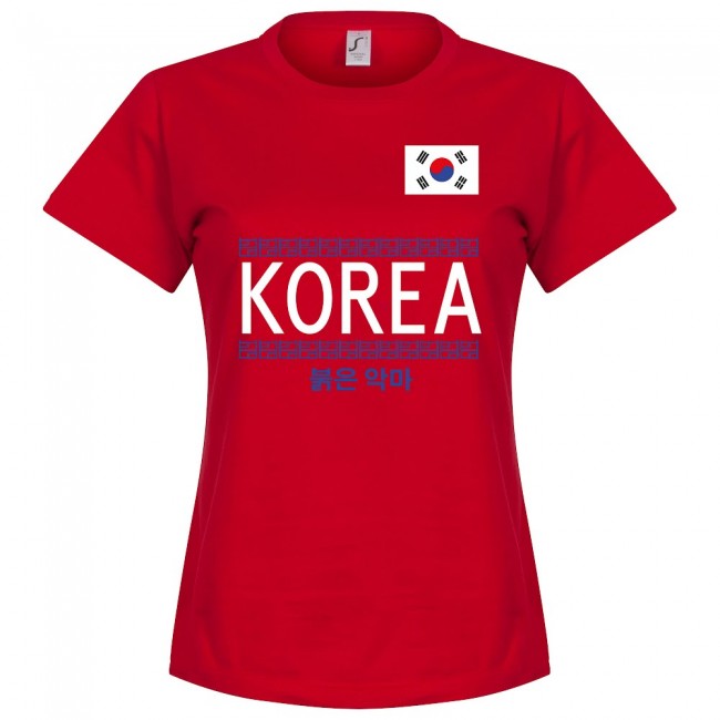 Korea Team Womens T-Shirt - Red