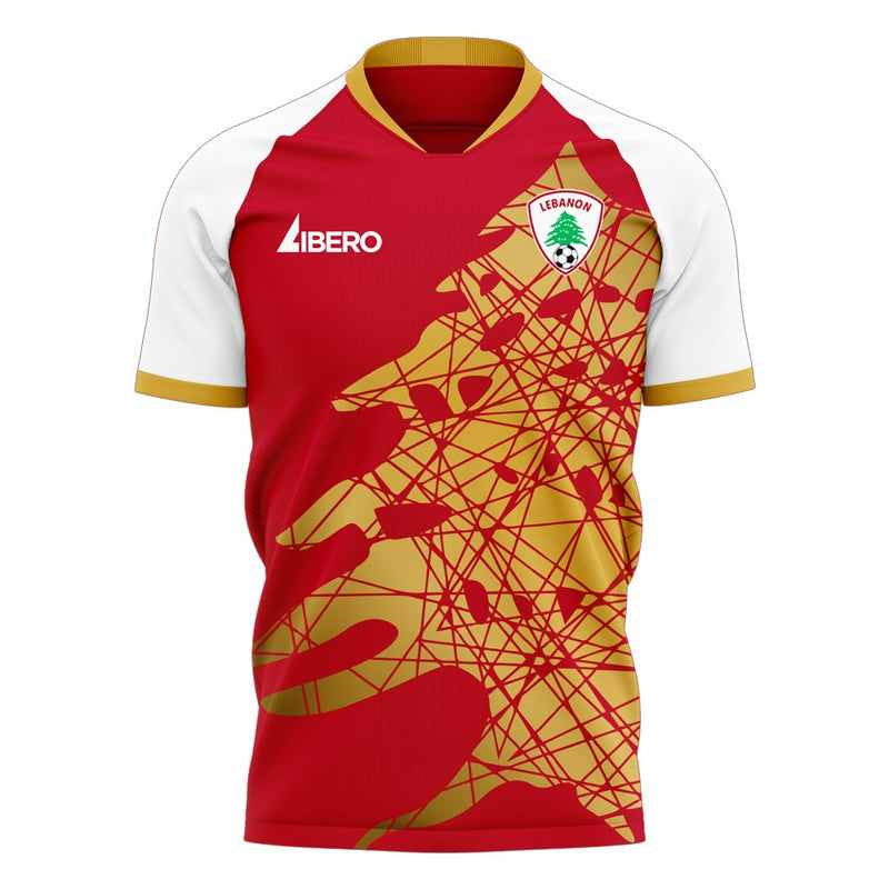 Lebanon 2020-2021 Home Concept Football Kit (Libero) - Terrace Gear
