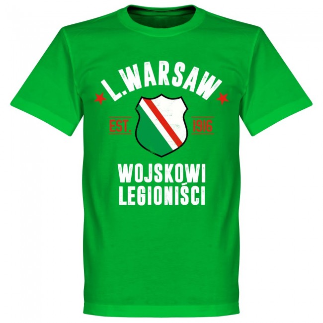 Legia Warsaw Established T-Shirt - Green - Terrace Gear