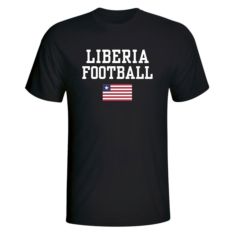 Liberia Football T-Shirt - Black