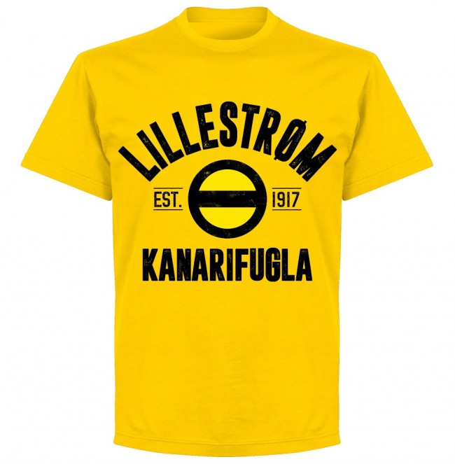 Lillestrom Established T-shirt - Yellow - Terrace Gear