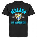 Malaga Established T-Shirt - Black - Terrace Gear