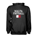 Malta Football Hoodie - Black