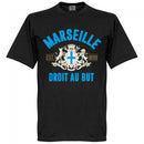Marseille Established T-Shirt - Black - Terrace Gear