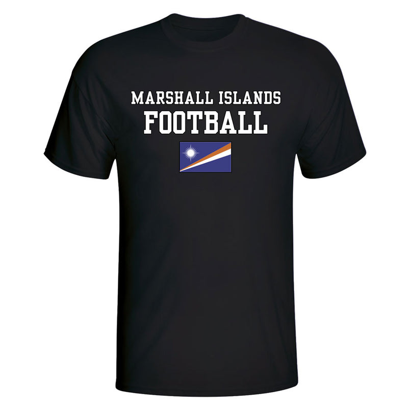Marshall Islands Football T-Shirt - Black