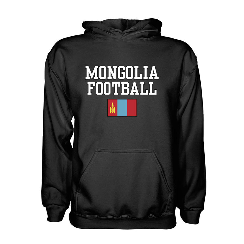 Mongolia Football Hoodie - Black