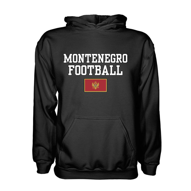 Montenegro Football Hoodie - Black