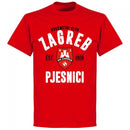 NK Zagreb Established T-shirt - Red - Terrace Gear