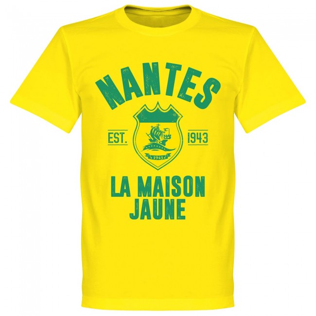 Nantes Established T-Shirt - Yellow - Terrace Gear