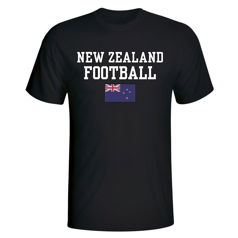 New Zealand Football T-Shirt - Black