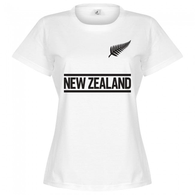 New Zealand Team Womens T-Shirt - White