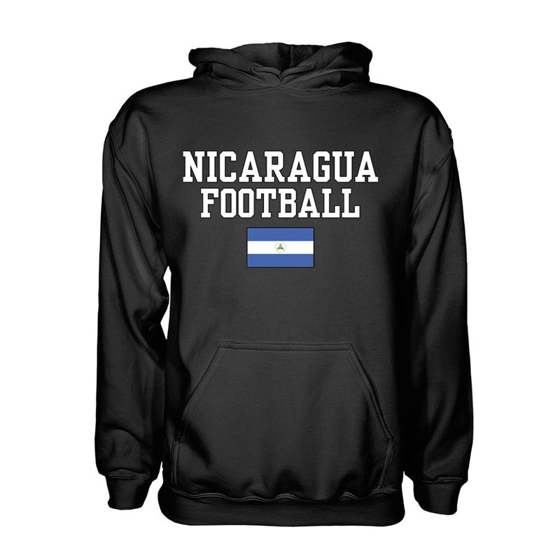 Nicaragua Football Hoodie - Black