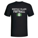 Norfolk Island Football T-Shirt - Black