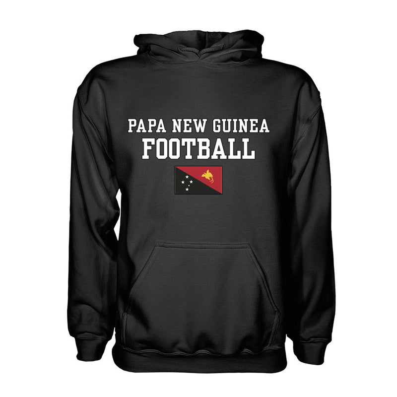 Papa New Guinea Football Hoodie - Black