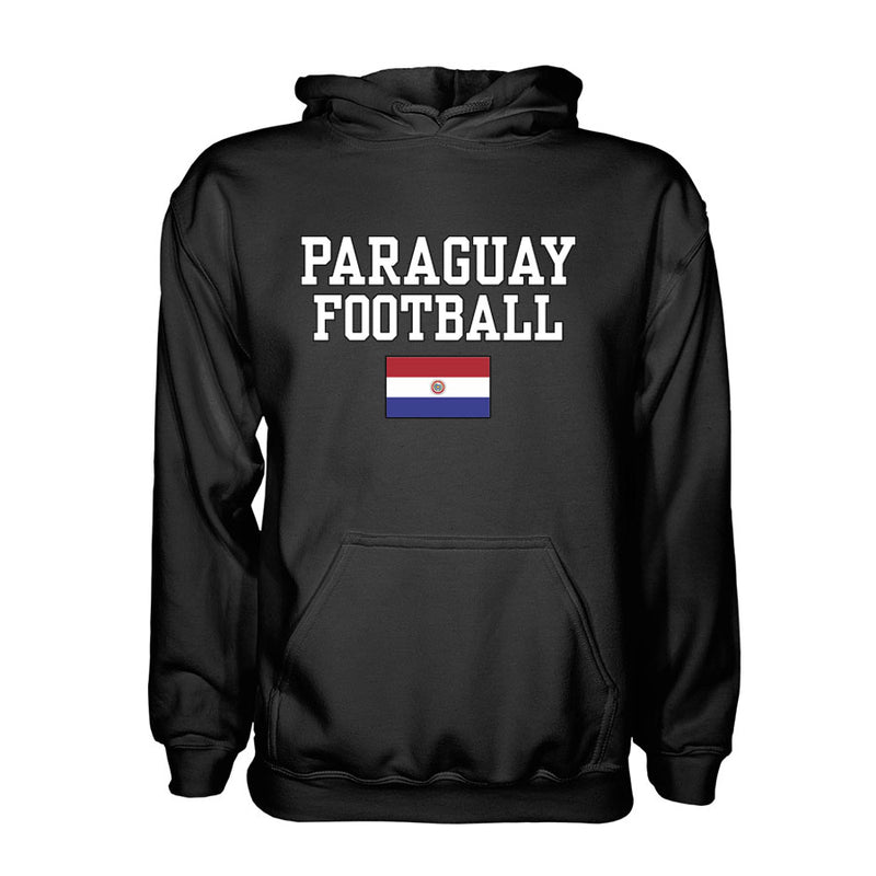 Paraguay Football Hoodie - Black