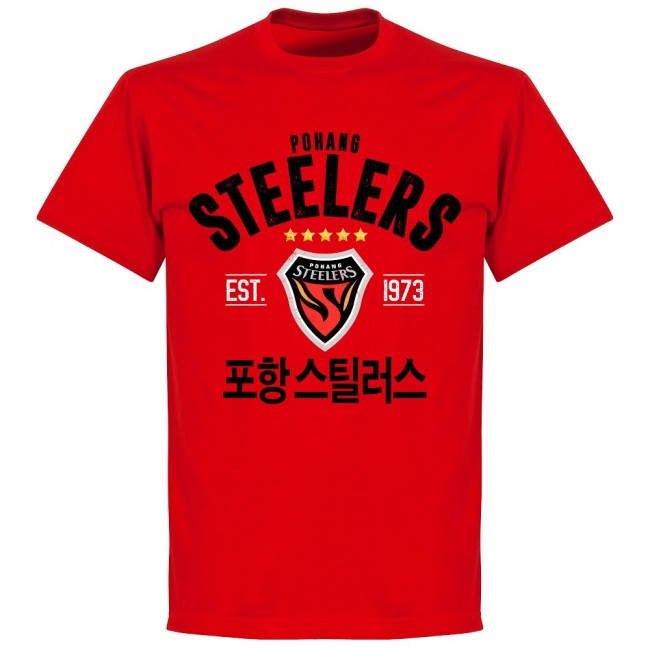 Pohang Steelers Established T-shirt - Red - Terrace Gear