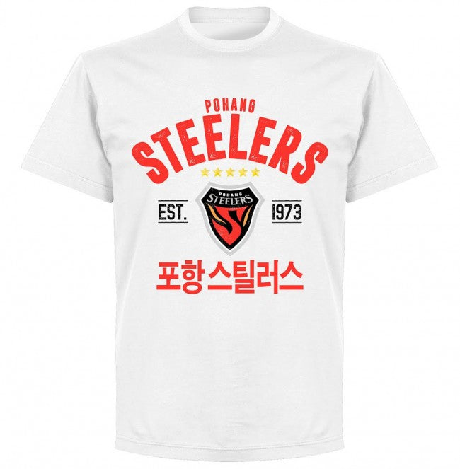 Pohang Steelers Established T-shirt - White - Terrace Gear
