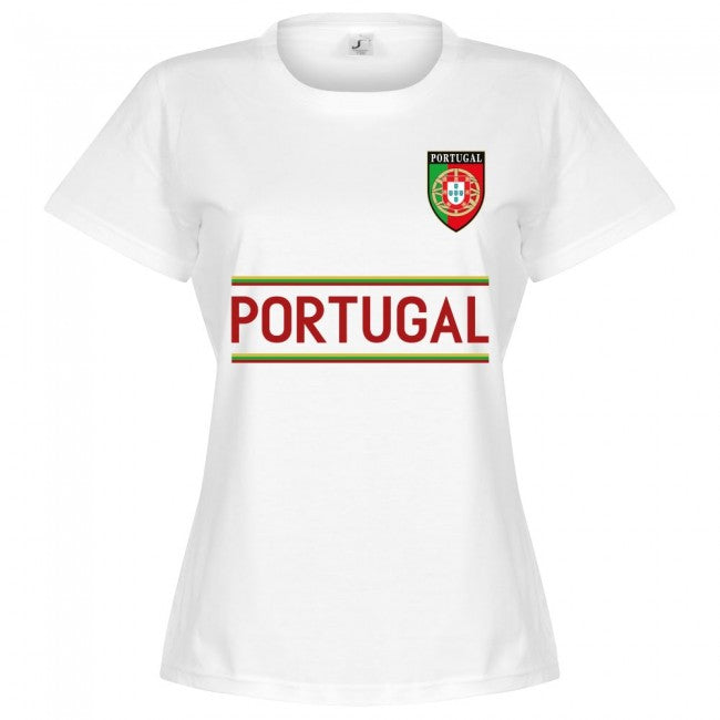Portugal Team Womens T-Shirt - White