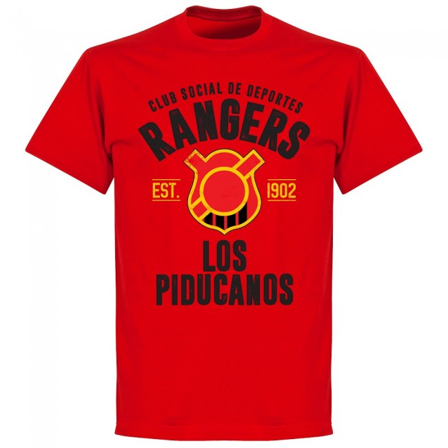 Rangers de Chile Established T-Shirt - Red - Terrace Gear