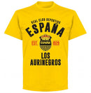 Real Club Deportivo Espana Established T-shirt - Yellow - Terrace Gear