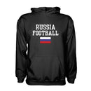 Russia Football Hoodie - Black