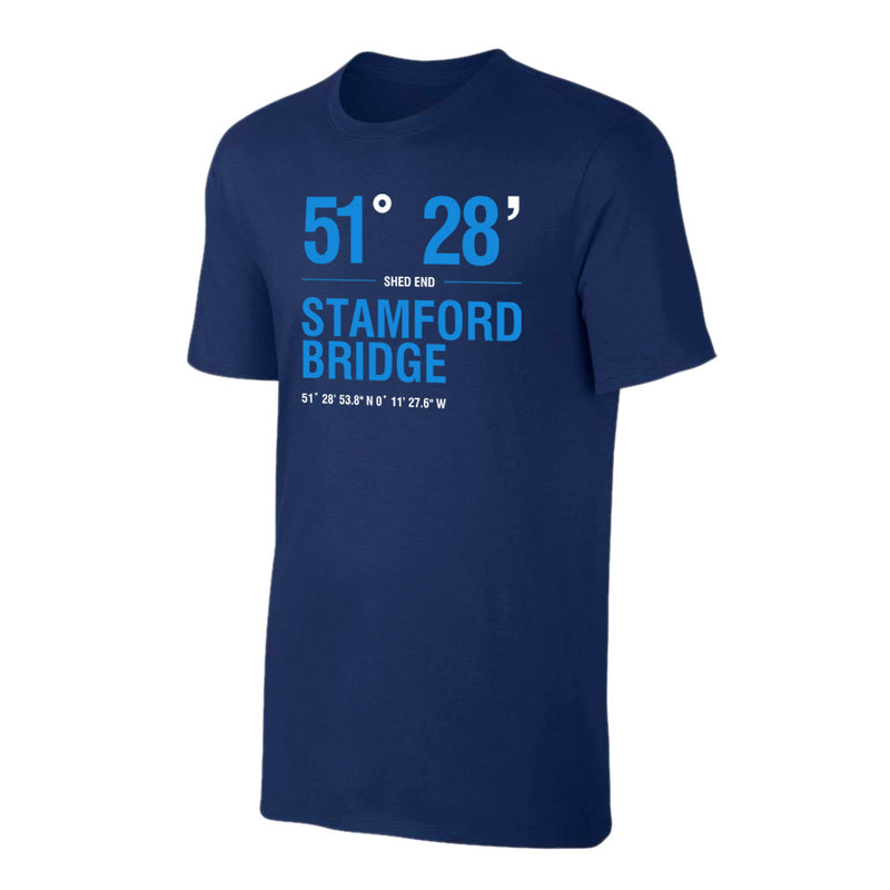 Chelsea 'Stadium Coordinates' t-shirt - Dark Blue