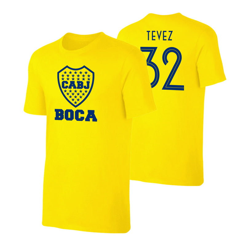 Boca Juniors 'Emblem19' t-shirt TEVEZ - Yellow