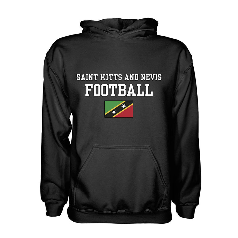 Saint Kitts and Nevis Football Hoodie - Black