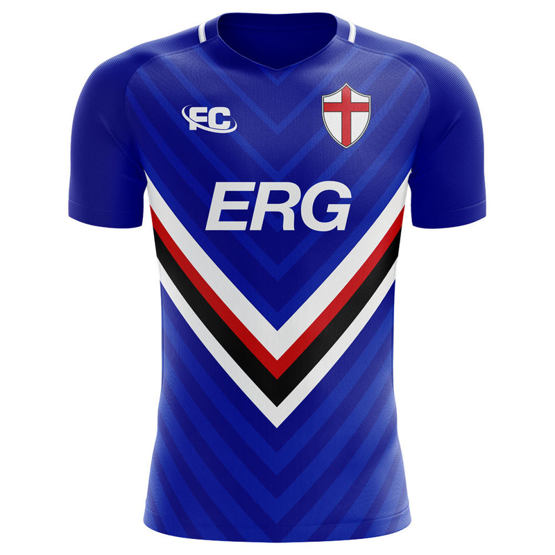 Sampdoria 2020-2021 Home Concept Football Kit - Terrace Gear
