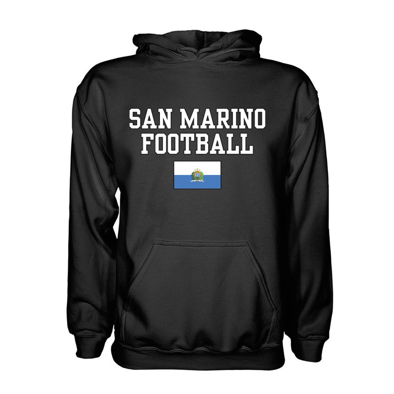 San Marino Football Hoodie - Black