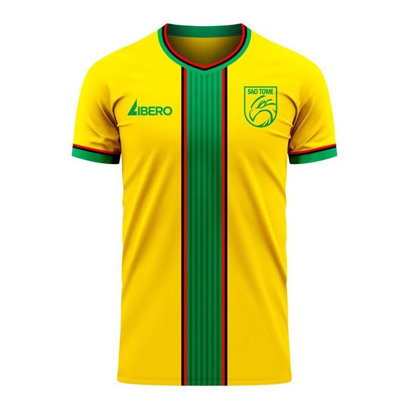 São Tomé and Príncipe 2020-2021 Home Concept Football Kit (Libero) - Kids (Long Sleeve)