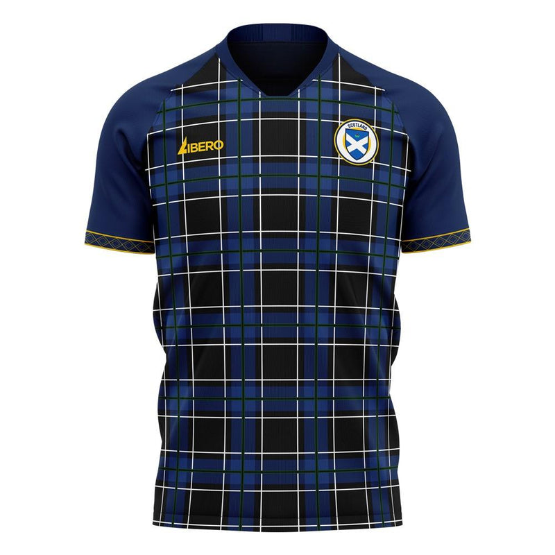 Scotland 2020-2021 Home Concept Football Kit (Libero) - Kids (Long Sleeve)