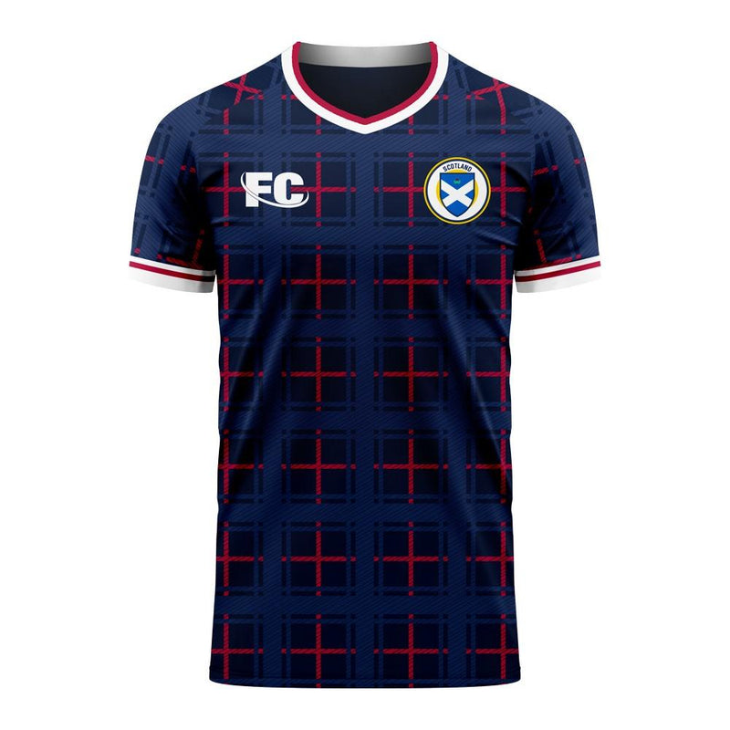 Scotland 2020-2021 Home Concept Shirt (Fans Culture) - Kids (Long Sleeve)