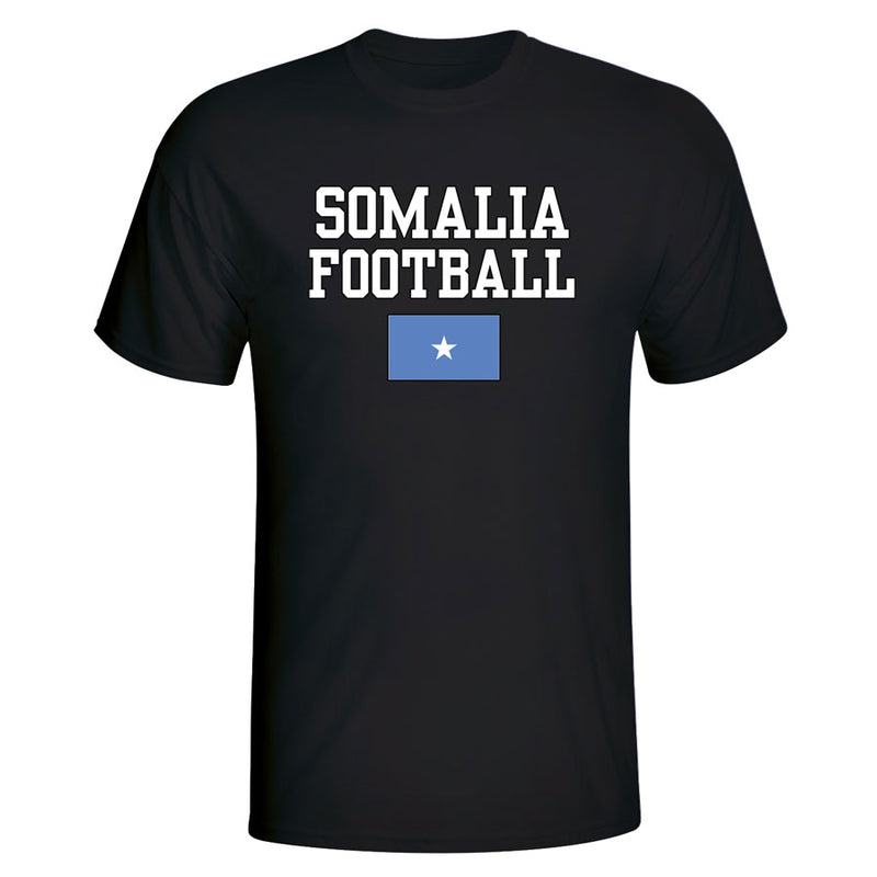 Somalia Football T-Shirt - Black