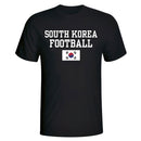 South Korea Football T-Shirt - Black
