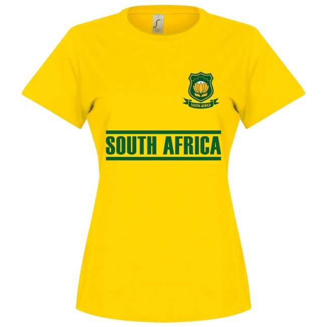 South Africa Team Womens T-Shirt - Yellow