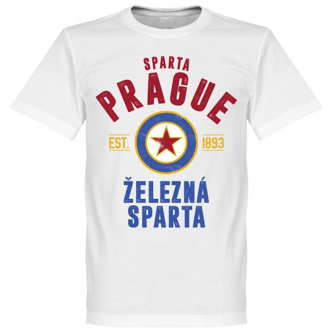 Sparta Prague Established T-Shirt - White - Terrace Gear