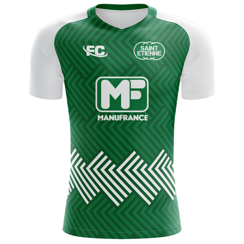 Saint Etienne 2020-2021 Home Concept Football Kit - Terrace Gear