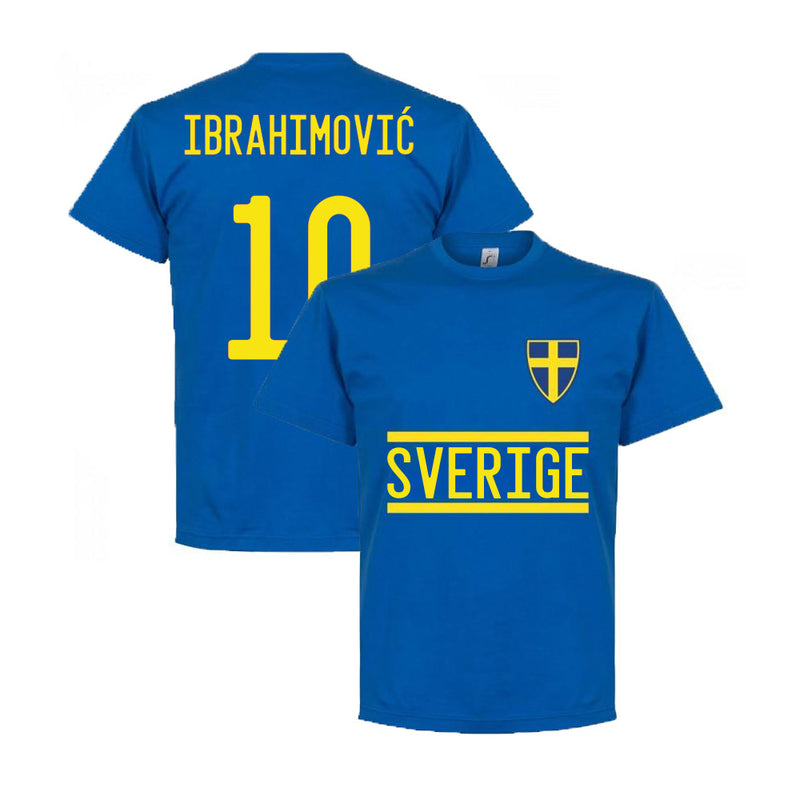 Sweden Ibrahimovic 10 Team T-Shirt - Royal