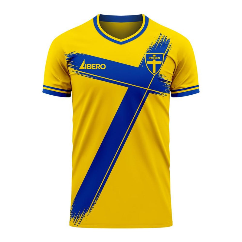 Sweden 2020-2021 Home Concept Football Kit (Libero) (IBRAHIMOVIC 10)