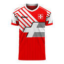 Switzerland 2020-2021 Retro Concept Football Kit (Libero) (Your Name)