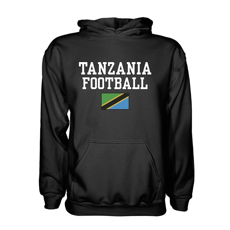 Tanzania Football Hoodie - Black