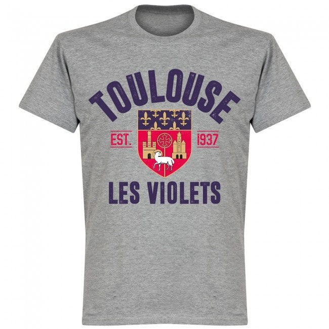 Toulouse Established T-Shirt - Grey - Terrace Gear