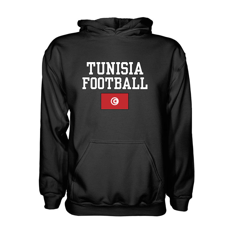Tunisia Football Hoodie - Black